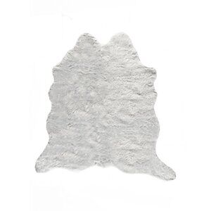 Luxe Home Decor Classic Faux Hide Rug | 1-Piece | Grey | 5.25'x7.5'